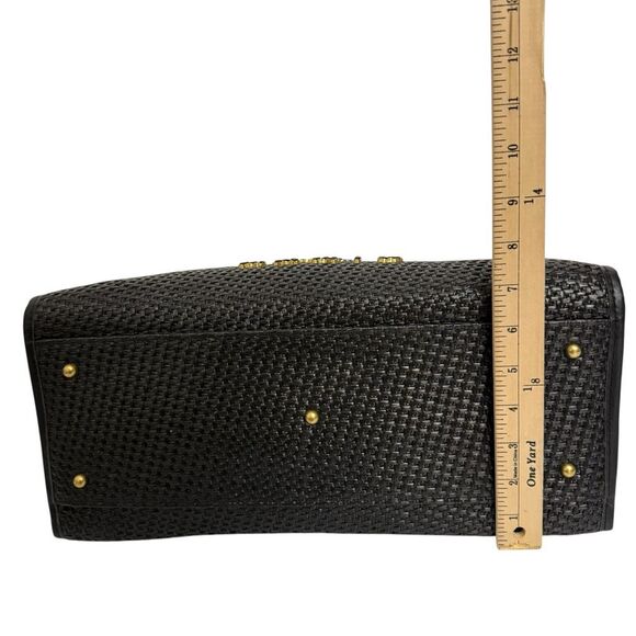 ON HOLD- Chanel Raffia Deauville Tote Bag w Gold Chain Detail - Picture 8 of 13